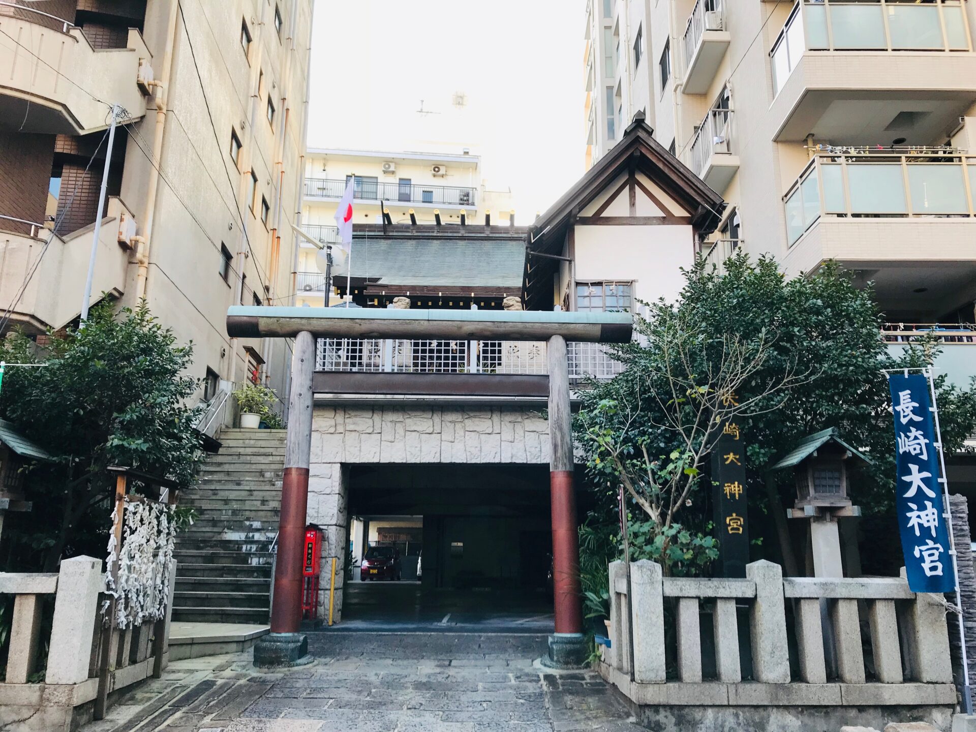 長崎大神宮 長崎 御朱印 狛犬の顔が見てみたい 街中の神社 御朱印むすび